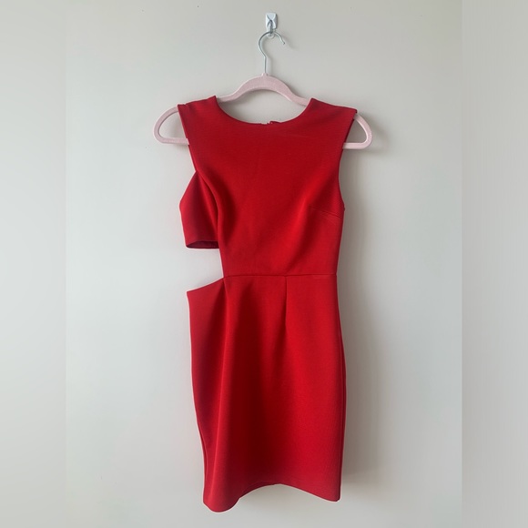 Ribbed Cut Out Dress - Picture 1 of 9